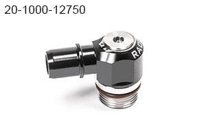 Radium 20-1000-12750 Low Profile Swivel Banjo Fitting, 12AN ORB to 3/4" SAE Quick Connect Male