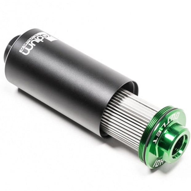 Radium Engineering Fuel Filter with Check Valve - 6 Micron Microglass
