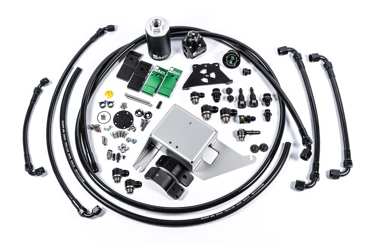 Radium Fuel Hanger Plumbing Kit with Microglass Filter, Ford Mustang (2015-2017)