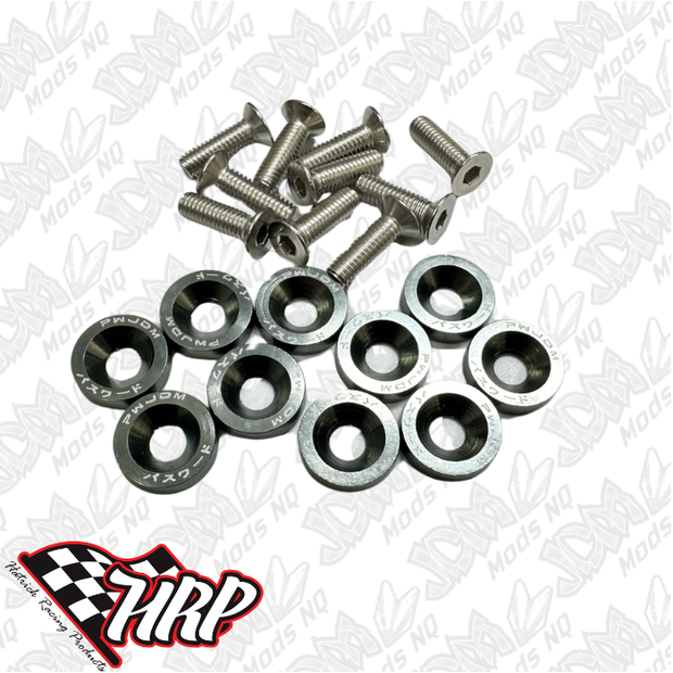 JDM Aluminum Mudguard Washers M6 Bolts