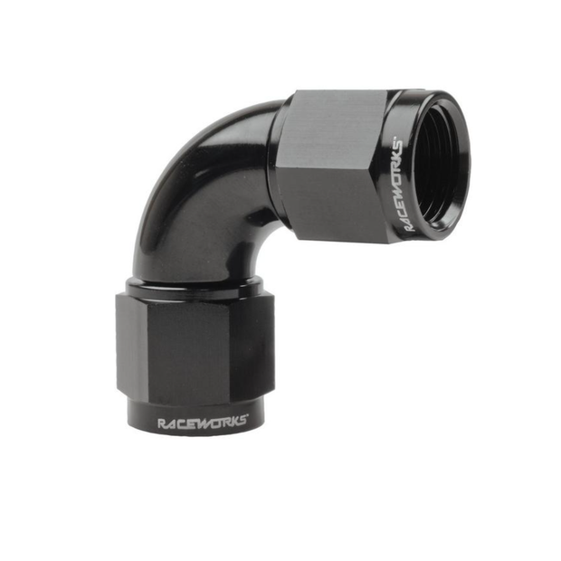Raceworks Female to Female AN Swivel 90deg Fittings