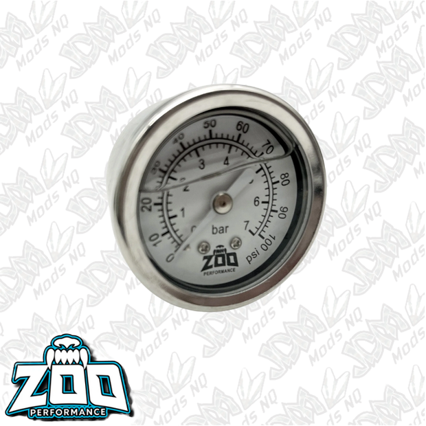 Zoo Performance Fuel Pressure Gauge - 100PSI