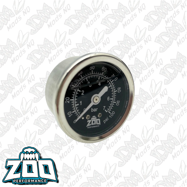 Zoo Performance Fuel Pressure Gauge - 100PSI