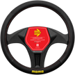 MOMO EASY BLACK/RED STEERING WHEEL COVERS