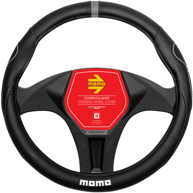 MOMO Supergrip Black/Grey Steering Wheel Covers
