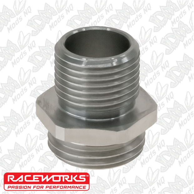Raceworks Stainless Oil Filter Adaptor - Suits Raceworks ALY-225BK