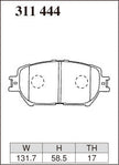 DIXCEL Front Brake Pads - Toyota Camry (ACV30R) / Crown Athlete (GRS200R) / Crown Majesta (UZS186R/UZS187R) / Mark X (GRX121R)