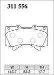 DIXCEL Front Brake Pads - Toyota LandCruiser 200 Series (VDJ200R/URJ202R) / Tundra (USK56L) / Lexus LX570 (URJ201R)
