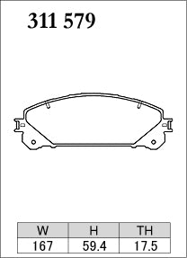 DIXCEL Front Brake Pads - Lexus RX (AL10/AL20/AL30) / NX (AZ10/AZ20) / Toyota Alphard (AH20/AH30/AH40)