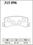 DIXCEL Rear Brake Pads - Toyota Corolla (AE82/AE92/AE101/AE111) / Corolla Levin / Sprinter Trueno