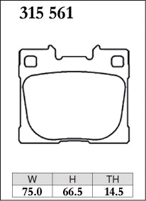 DIXCEL Rear Brake Pads – Toyota GR Yaris (GXPA16) / GR Corolla (GZEA14H)