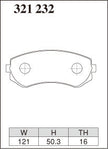 DIXCEL Front Brake Pads - Nissan Patrol (GU/Y61) / Cefiro (A31) / Pulsar SSS (N14)