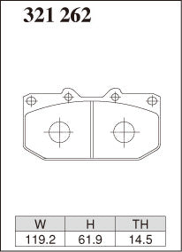 DIXCEL Front Brake Pads – Subaru WRX (GDA/GDB) / Nissan 200sx (S14/S15) / Nissan Skyline (R32/R33/R34)