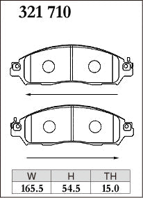 DIXCEL Front Brake Pads - Nissan LEAF (ZE1) / Serena (C27)