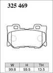 DIXCEL Rear Brake Pads – Nissan 370Z (Z34) / Nissan Z (RZ34)