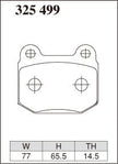 DIXCEL Rear Brake Pads – Subaru WRX STI / BRZ / Mitsubishi Evo / Toyota 86 / Nissan GT-R (Brembo 2-Piston)
