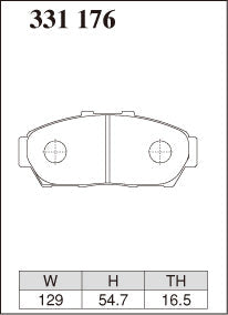 DIXCEL Front Brake Pads - Honda Integra (DC2) GSi / VTi-R - Non-Type R