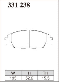 DIXCEL Front Brake Pads – Honda S2000 (AP1 / AP2)