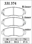 Dixcel Front Brake Pads - Honda CR-V (RM1/RM4/RW1/RW2)
