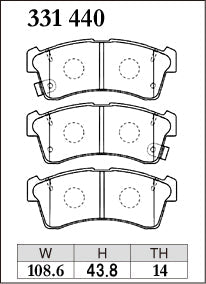 DIXCEL Front Brake Pads - Honda N-ONE e: (JG5)
