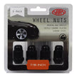 SAAS Wheel Nuts Acorn Bulge 7/16 UNF Black 35mm 5Pk 335305BC - view 1