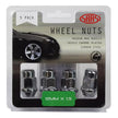 SAAS Wheel Nuts Acorn Bulge M12x1.50 Chrome 35mm 5Pk 335365 - view 1