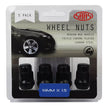 SAAS Wheel Nuts Acorn Bulge M14x1.50 Black 35mm 5Pk 335395BC - view 1