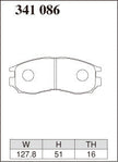 Dixcel Front Brake Pads - Mitsubishi Lancer (CB/CC/CE) / RVR / Proton Satria GTi / Wira / Persona / M21