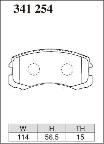 DIXCEL Front Brake Pads - Mitsubishi Lancer (CG/CH) / Colt