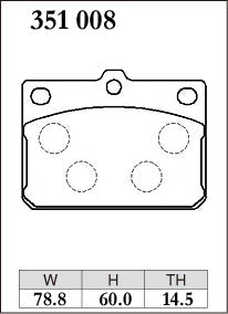 DIXCEL Front Brake Pads - Mazda RX-3 (S102/S124)