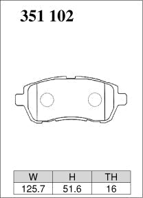 DIXCEL Front Brake Pads - Ford Fiesta (WS/WT/WZ) / Mazda2 (DE) / Suzuki Swift (FZ/AZ)