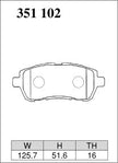 DIXCEL Front Brake Pads - Ford Fiesta (WS/WT/WZ) / Mazda2 (DE) / Suzuki Swift (FZ/AZ)