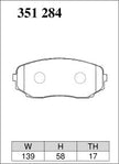 DIXCEL Front Brake Pads - Mazda CX-7 (ER) / CX-8 (KG) / MPV (LY)
