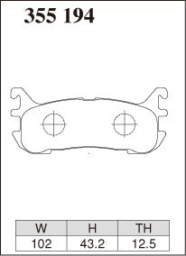 DIXCEL Rear Brake Pads – Mazda MX-5 (NA8C / NB8C)