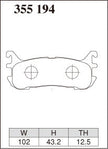 DIXCEL Rear Brake Pads – Mazda MX-5 (NA8C / NB8C)