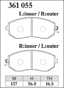 DIXCEL Front Brake Pads – Subaru WRX (GR / GV) / BRZ (ZC6 / ZD8) / Toyota 86 (ZN6) / GR86 (ZN8)