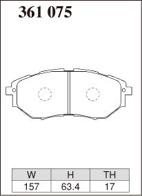 DIXCEL Front Brake Pads – Subaru WRX (VA) / Liberty GT (BL/BP/BM/BR)