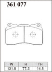 DIXCEL Front Brake Pads – Subaru WRX STI / BRZ / Mitsubishi Evo / Toyota 86 / Renault Megane RS (Brembo 4-Piston)