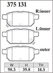 DIXCEL Rear Brake Pads - Suzuki Swift (FZ/AZ) / Vitara (LY) / S-Cross (JY) / Baleno (EW)