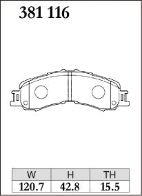 DIXCEL Front Brake Pads - Daihatsu Hijet (S321/S331/S500P) / Atrai Wagon (S700V/S710V) / Subaru Sambar (S321B/S331B)