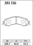 DIXCEL Front Brake Pads - Daihatsu Hijet (S321/S331/S500P) / Atrai Wagon (S700V/S710V) / Subaru Sambar (S321B/S331B)