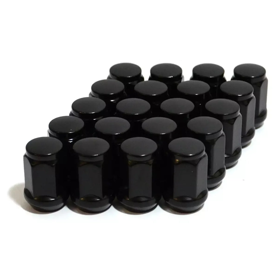 SAAS Wheel Nut Flat Head Bulge 1/2 UNF Black 35mm 43591BBC - view 1