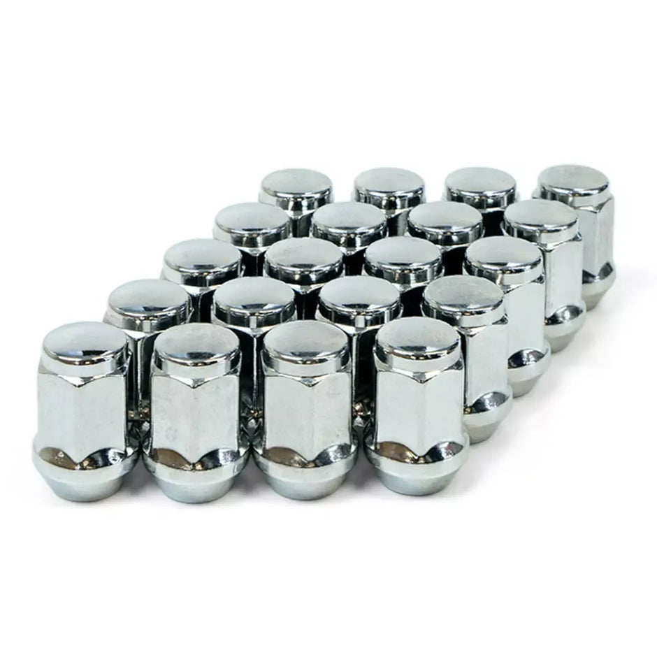 SAAS Wheel Nut Flat Head Bulge 1/2 UNF Chrome 35mm 43591B - view 1
