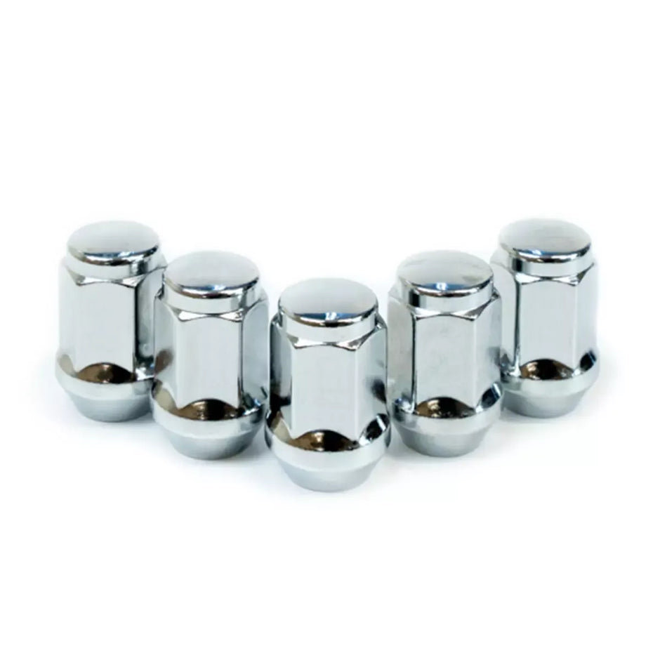 SAAS Wheel Nuts Flat Head Bulge M12x1.25 Chrome 35mm 5Pk 435955 - view 3