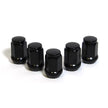 SAAS Wheel Nuts Flat Head Bulge M12x1.50 Black 35mm 5Pk 435965BC - view 3