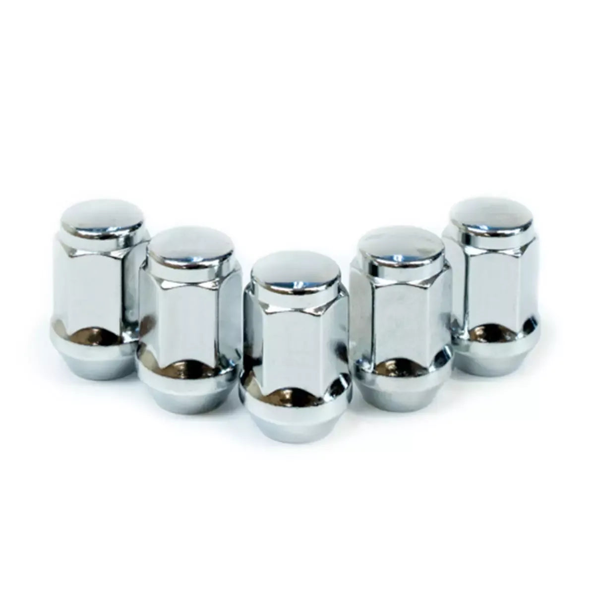 SAAS Wheel Nuts Flat Head Bulge M12x1.50 Chrome 35mm 5Pk 435965 - view 3
