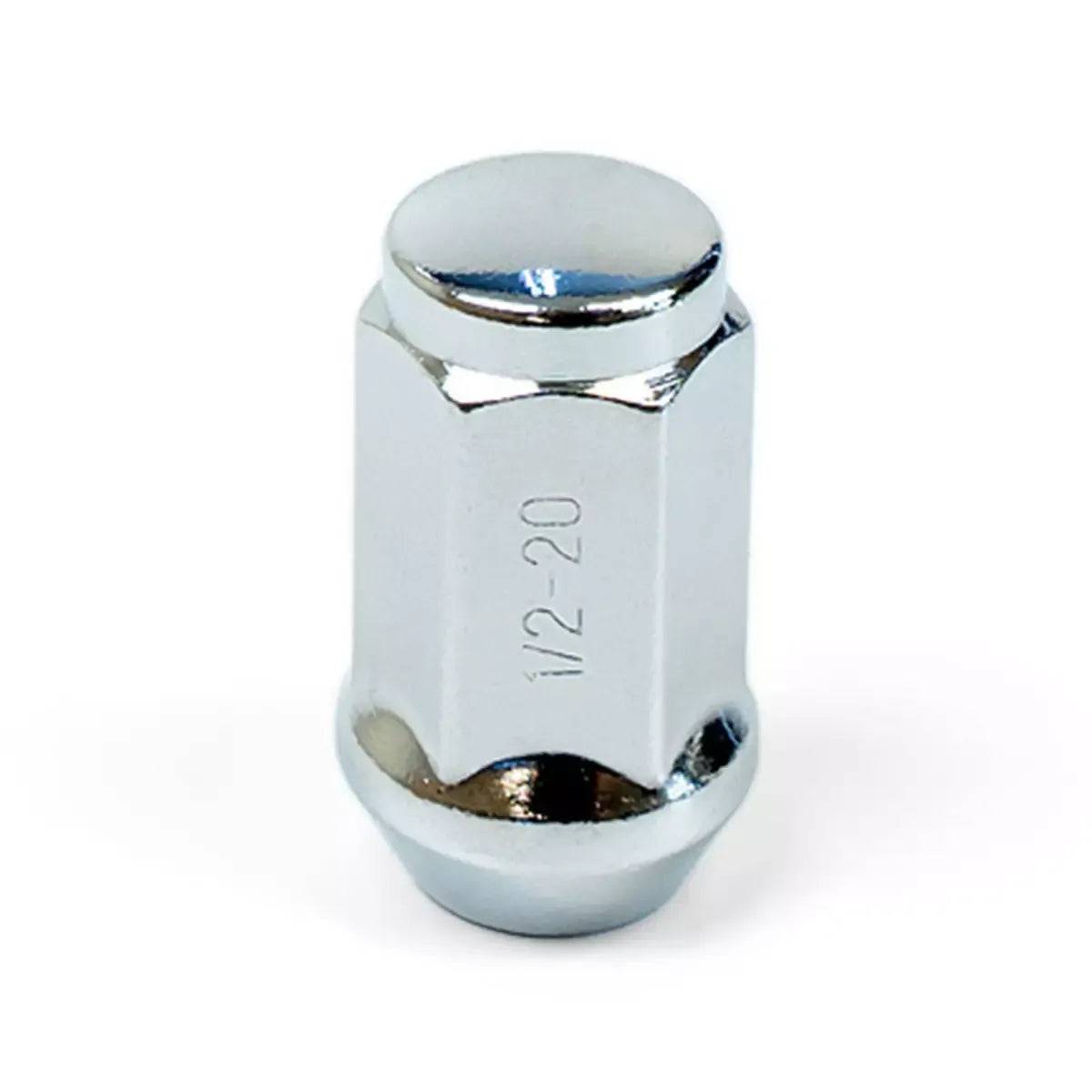 SAAS Wheel Nuts Flat Head Bulge 1/2 UNF Chrome 40mm 5Pk 440915 - view 2