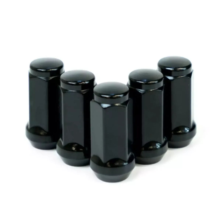 SAAS Wheel Nuts Flat Head Bulge 14x 1.5 Black 45mm 5Pk 445995BC - view 3