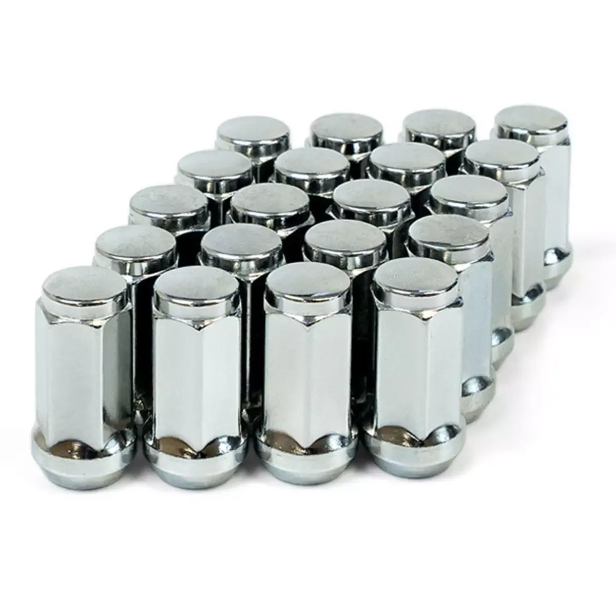 SAAS Wheel Nut Flat Head Bulge 14x 1.5 Chrome 45mm 44599B - view 1