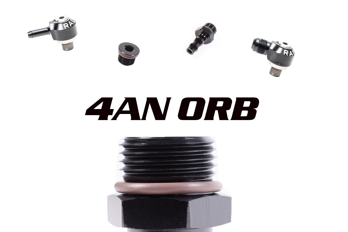 Radium 4AN ORB to 8mm Barb Fitting